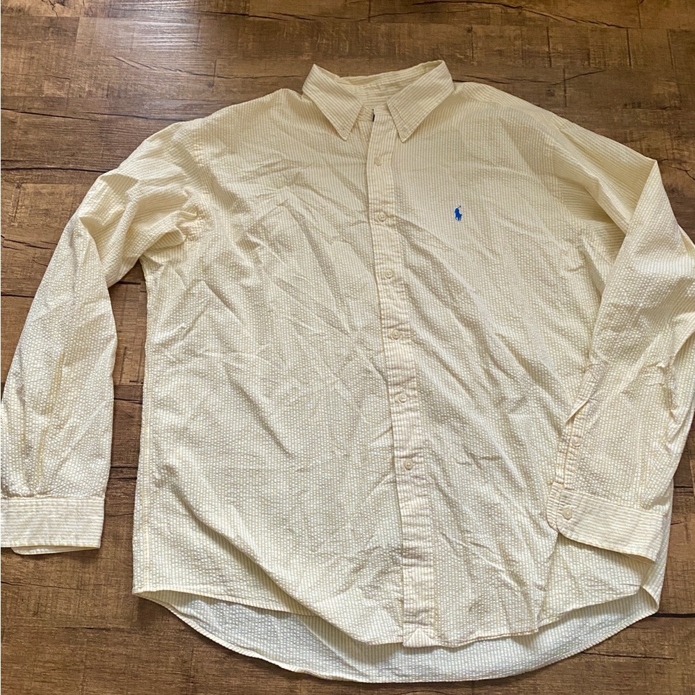 Ralph Lauren Yellow Button-Up Shirt